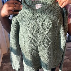 The Children's Place Green Crew Neck Sweater